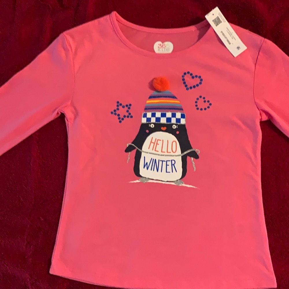 Pink long sleeve shirt size 6 girls